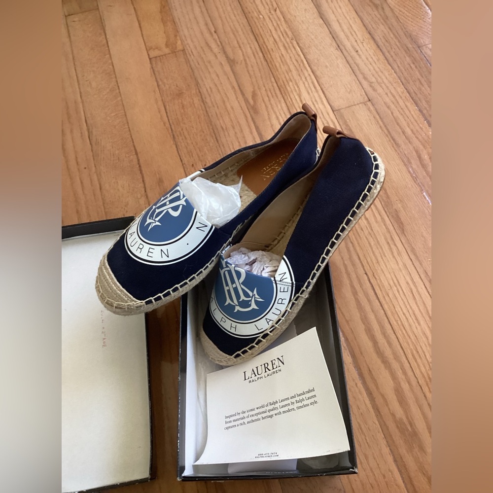 Lauren Ralph Lauren Cameryn espadrille flats size 8 NWT - Picture 3 of 5